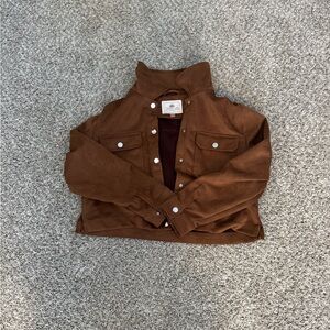 Brown Jacket with Button Details